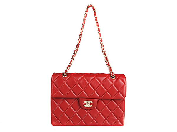 AAA Chanel Classic Flap Bag Lambskin Leather 2215 Red Knockoff